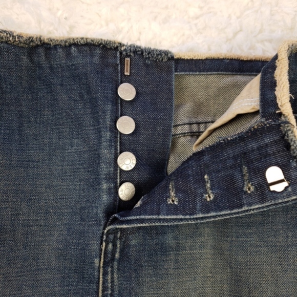 J. Crew Dark Wash Denim Skirt, Sz 8 - Picture 4 of 6